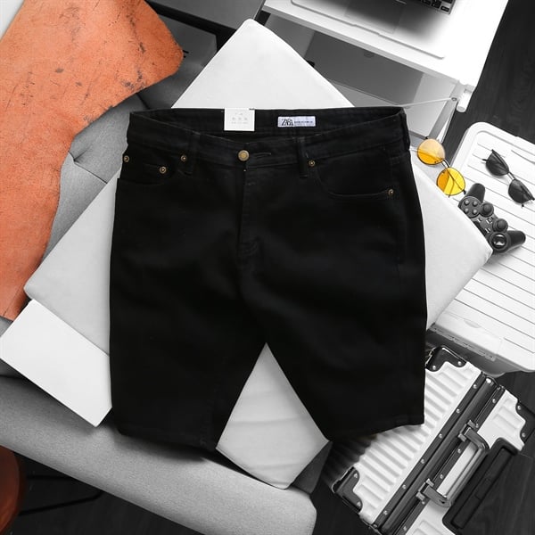 Quần short jean big size nam màu đen đủ mẫu - Ảnh 2