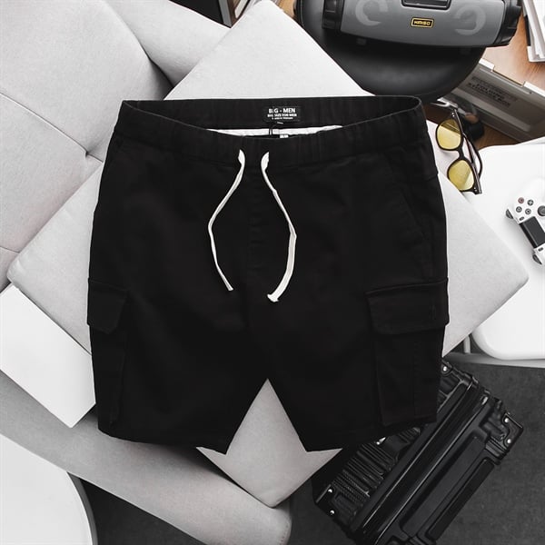 Quần short kaki lưng thun túi hộp đủ màu (Mẫu 4) - Ảnh 2
