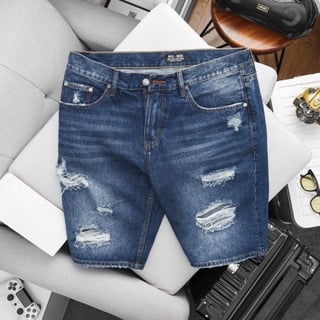Quần Short jean xanh cotton (Mẫu 4) - Ảnh 2