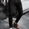Quần jean nam bigsize màu đen form ống đứng size 80 - 130kg - jean đen