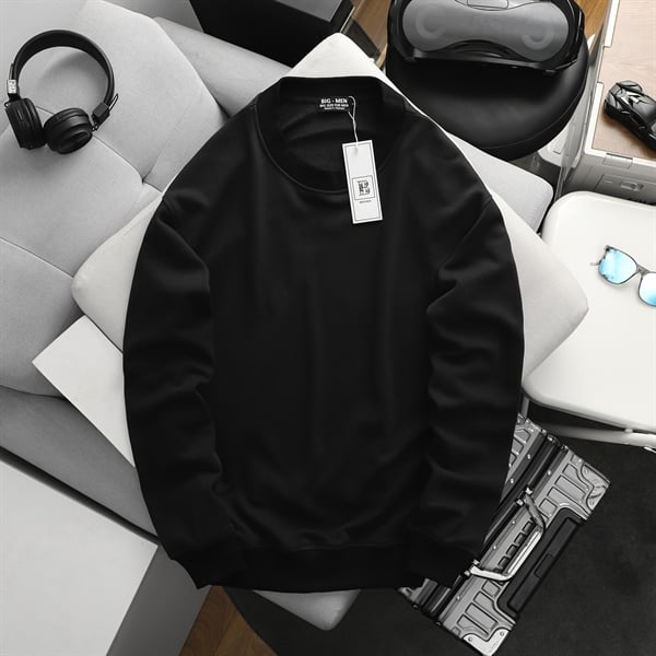 Áo khoác sweater thời trang cỡ đại trơn bigsize nam(Mẫu 3) - Ảnh 2