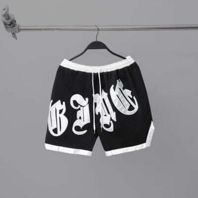 Quần short thun thời trang vải dập nổi thêu chữ bigsize nam < 140kg