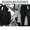 Set bộ áo khoác, quần dài phối sọc to thời trang thu đông bigsize nam< 135 kg