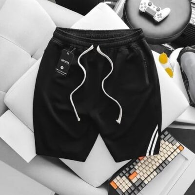 Quần short thun nam thời trang phối sọc xéo nhỏ bigsize nam cỡ đại <140kg
