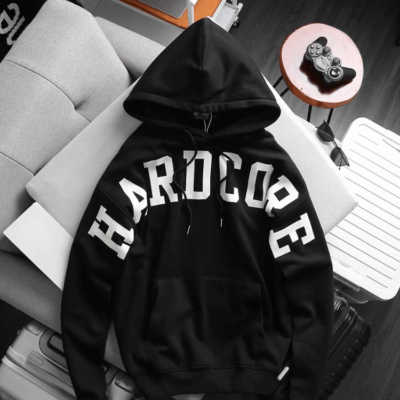 Áo hoodie thời trang nam bigsize vải nỉ in chữ Hardcode sz 90-130kg