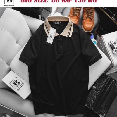 Áo thun polo cổ be viền thời trang bigsize nam 85-135kg