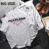[ Big Men] Áo thun cotton màu xám xi măng in 2 mặt Fearless thời trang bigsize nam 85- 135 kg
