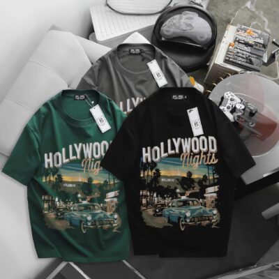 [ Big Size 55- 135 kg] Áo thun cotton bigsize nam in Hollywood thời trang Big Men