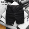 Quần short jean nam bigsize màu muối tiêu size 75-125kg