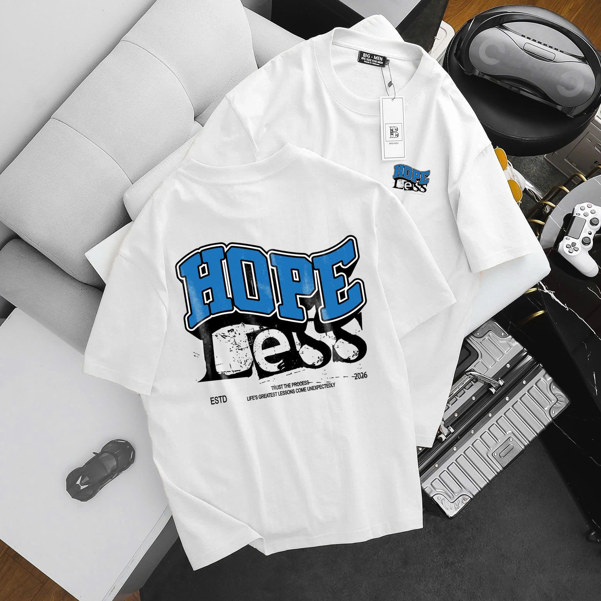 BIG MEN- Áo thun chất vải cotton in hai mặt HOPE thời trang bigsize nam 85- 145kg - Ảnh 2