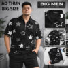 BIG MEN-Áo thun polo big size nam phối dây kéo họa tiết ngôi sao thời trang 90-135kg_ polo dây kéo ngôi sao