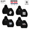 BIG MEN- Áo khoác hoodie chất nỉ cua in chữ thời trang bigsize nam 90- 140kg