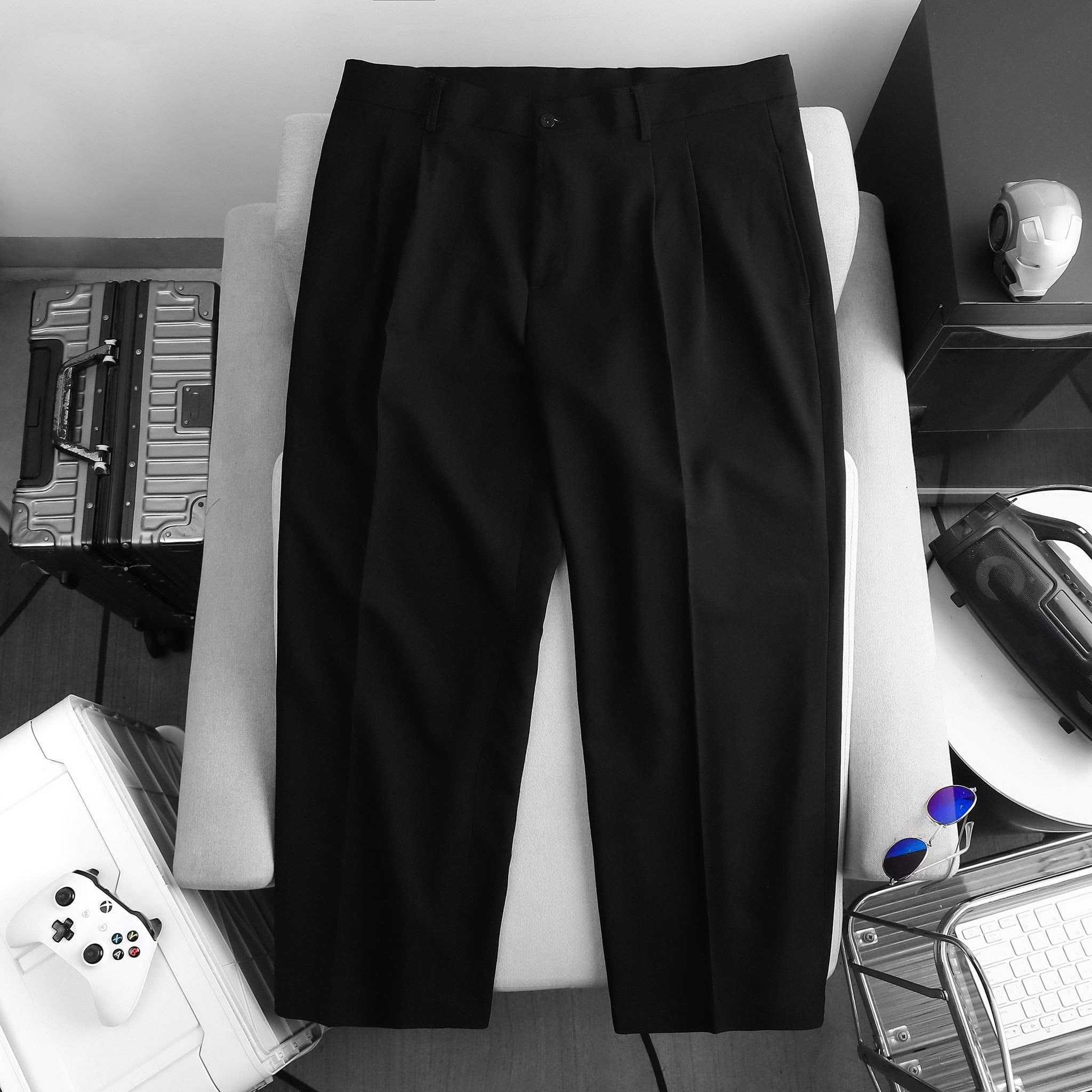 BIG MEN- Quần tây form ống rộng chất vải tuyết mưa lịch lãm thời trang bigsize nam 90- 130kg - Ảnh 2