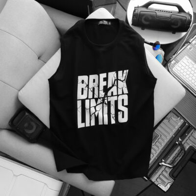 Big Men- Áo thun tanktop, ba lỗ vải cotton in hình BREAK thời trang bigsize nam 85- 135 kg