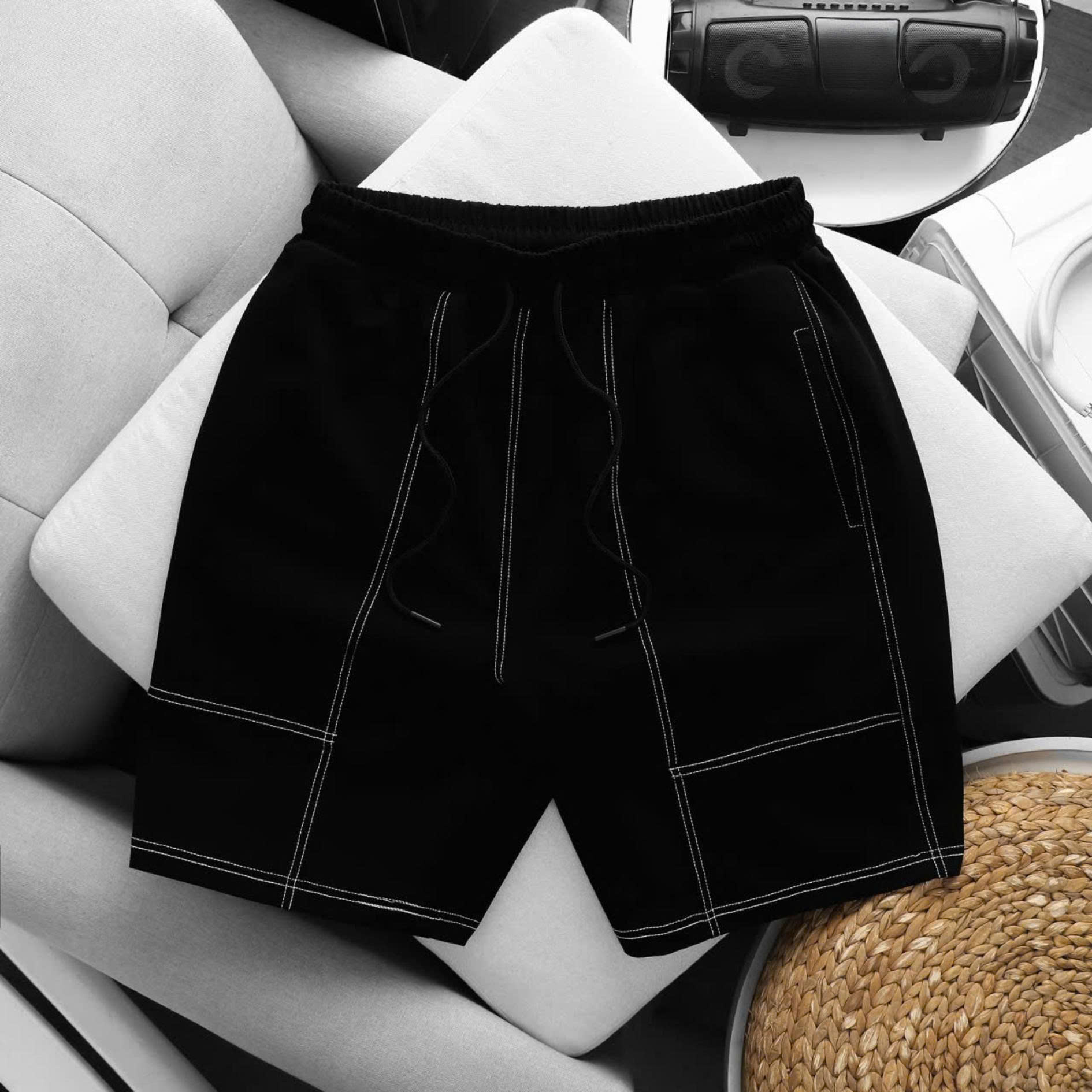 Big Men- Set bộ polo màu đen phối viền chỉ trắng thời trang bigsize nam 80- 130kg - Ảnh 4