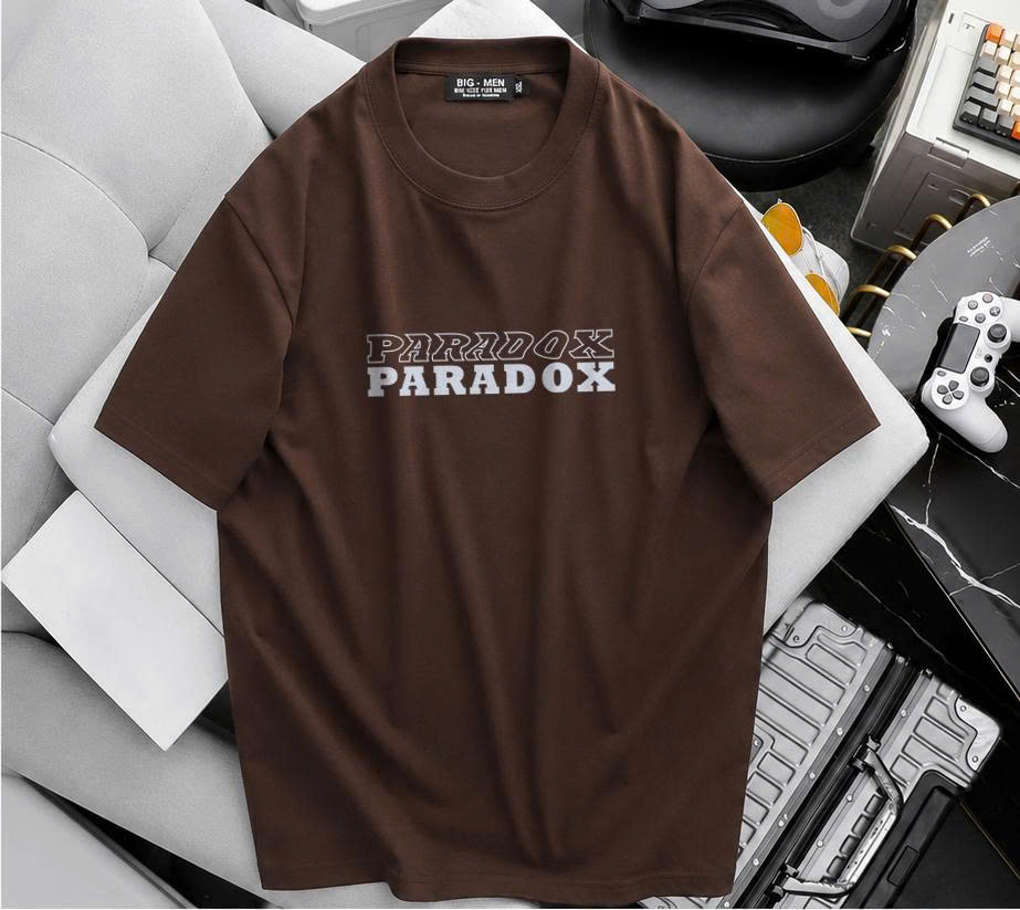 BIG MEN- Áo thun cotton in hình 2 mặt Paradox thời trang bigsize nam 85- 145kg - Ảnh 4