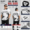 BIG MEN- Áo sơ mi tay ngắn bigsize nam phối họa tiết NGÔI SAO thời trang cá tính 90- 135kg